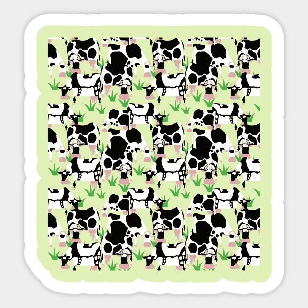 Cows living their best life Sticker by KristinaEvans126